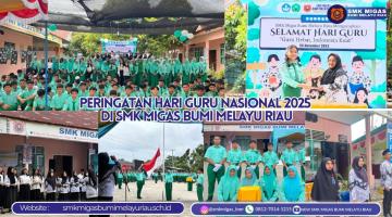 Peringatan Hari Guru Nasional 2025 di SMK Migas Bumi Melayu Riau